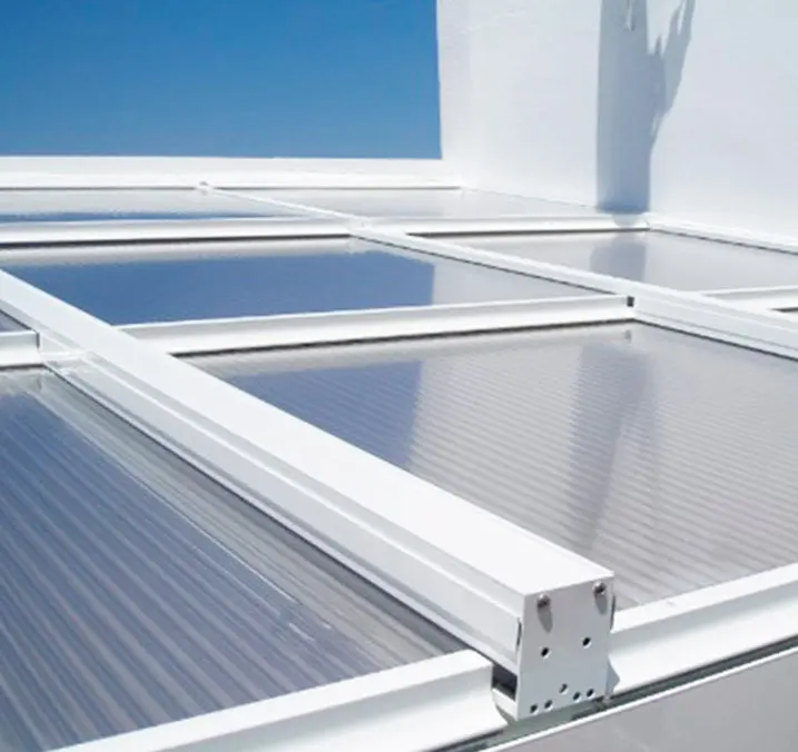 Teulada polycarbonate roof